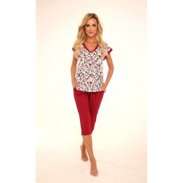 ПІЖАМА DE LAFENSE 489 MIA L бордо