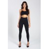 LEGGINSY GATTA SKINNY HOT HIGH WAIST BLACK /XL