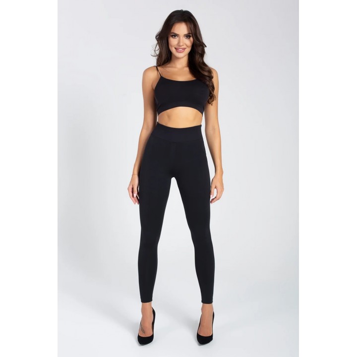 LEGGINSY GATTA SKINNY HOT HIGH WAIST BLACK /XL