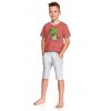 TARO 2215 ALAN SS21 104-116 116 цегляно-червона піжама
