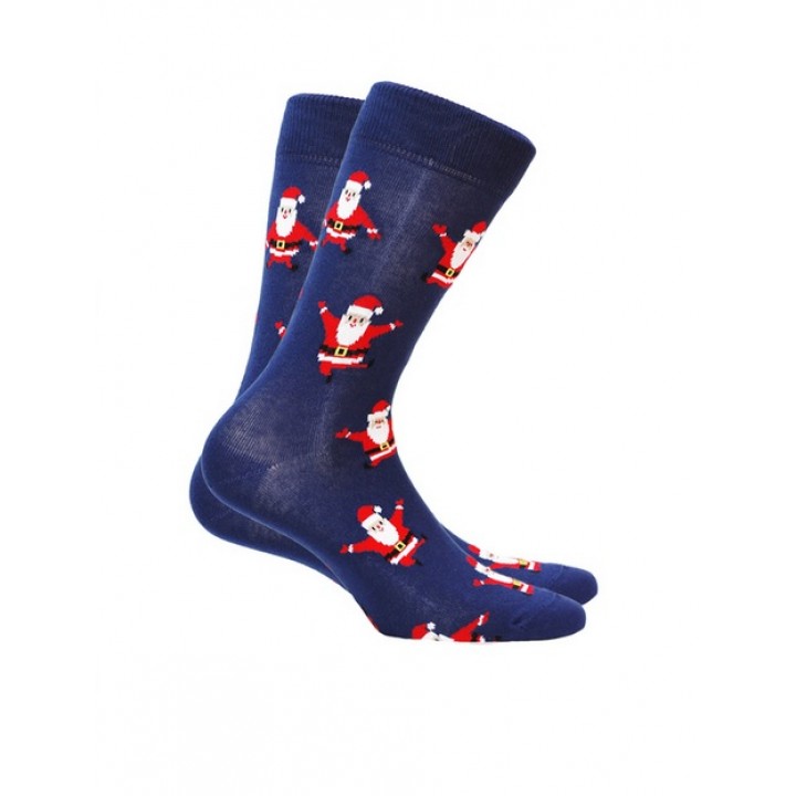 WOLA CHRISTMAS SOCKS WZ MEN'S WZ 867 39-41 темно-синий