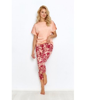 Пижама TARO 2889 BLOSSOM SS23 XL абрикосового цвета