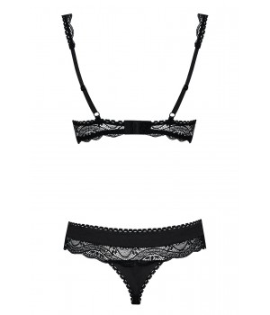 KOMPLET OBSESSIVE MIAMOR 2-CZ CZARNY S/M czarny
