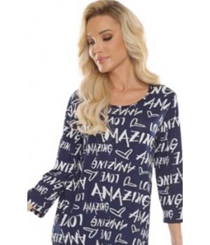 DE LAFENSE СОРОЧКА 610 AMAZING L темно-синя