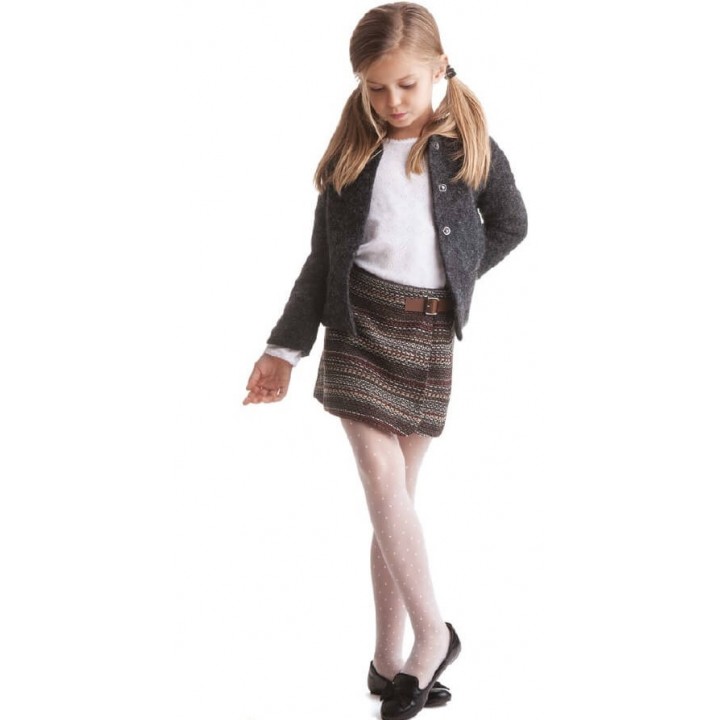 KNITTEX TIGHTS INES 20 140-146 bianco