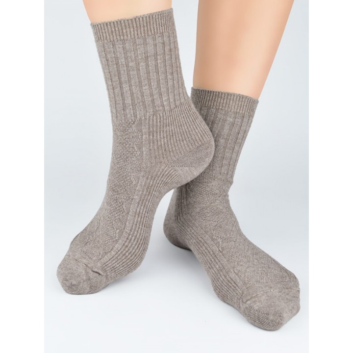 ШКАРПЕТКИ NOVITI SB142-W-01 РУБРИСТІ J КОРИЧНЕВІ 36-41