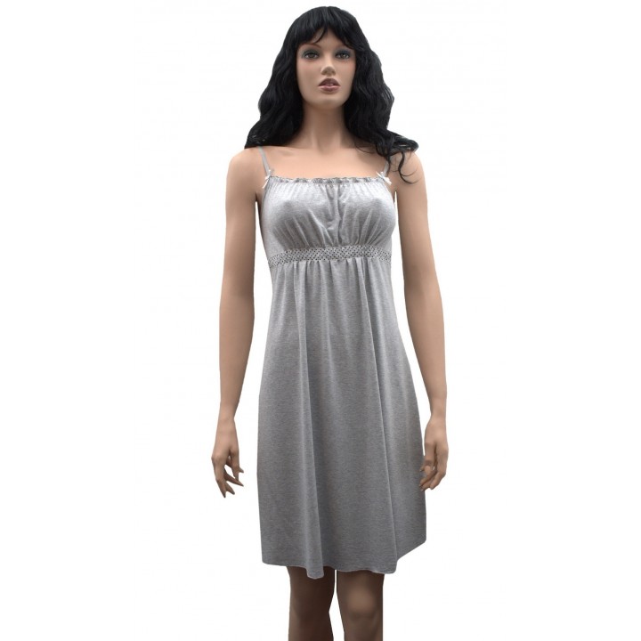 РУБАШКА DE LAFENSE 418 JULIE XXL меланж - светло-серый