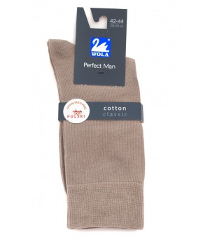 ШКАРПЕТКИ WOLA PERFECT MAN GL БЕЖЕВІ 42-44