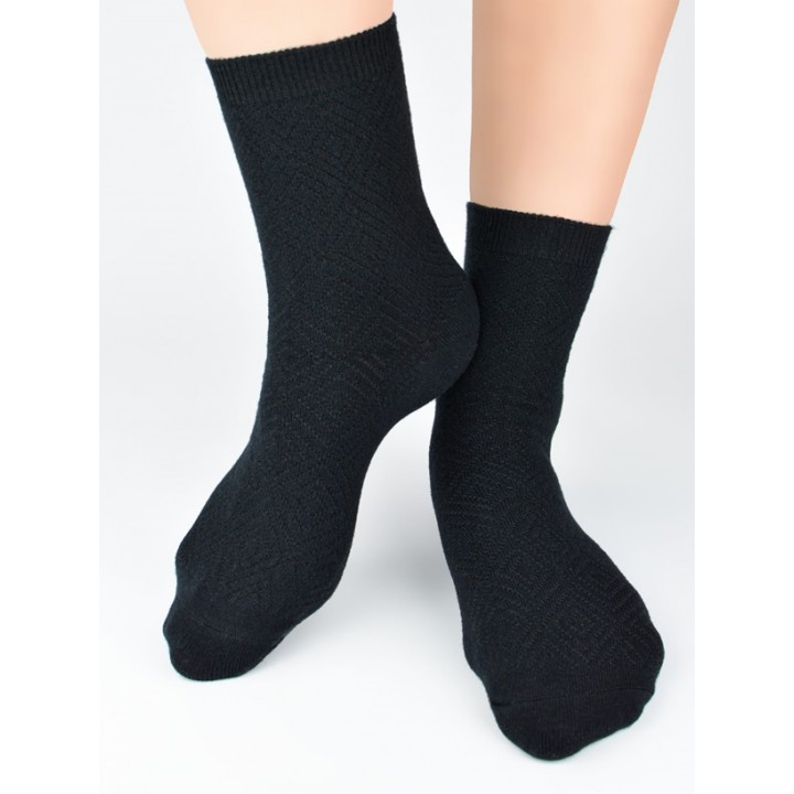 Носки NOVITI SB141-W-01 ромбы черные 36-41