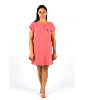 СОРОЧКА DE LAFENSE 449 NICE XL меланж-корал