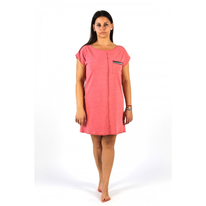 СОРОЧКА DE LAFENSE 449 NICE XL меланж-корал