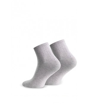 НОСКИ STEVEN 054 SPORT SMOOTH 41-43 меланж - светло-серый