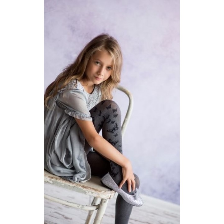 КОЛГОТКИ KNITTEX BEAUTY 116-122 меланж - сірі