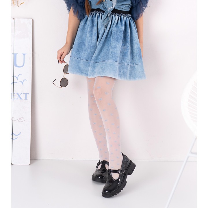 КОЛГОТКИ KNITTEX KAJA БІЛІ/СИНІ 104/110