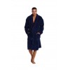 DE LAFENSE BATHROBE 392 GIORGIO M navy blue