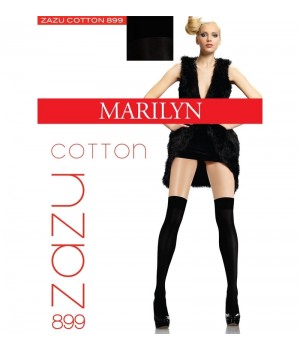 ШКАРПЕТКИ ДО КОЛІН MARILYN ZAZU COTTON 899 універсальні темно-меланжеві
