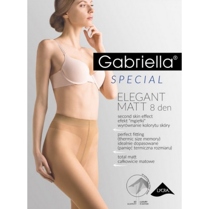 КОЛГОТКИ GABRIELLA ELEGANT MATT 8 3 кольору соболя