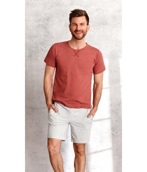 Пижама кирпично-красного цвета TARO 2536 ALBERT SS21 L
