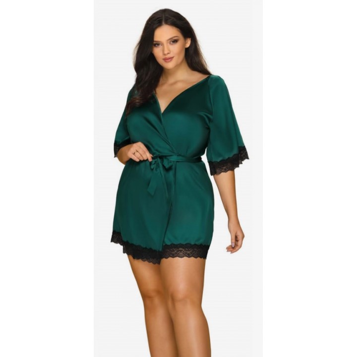 Халат Obsessive Sensuelia XXL зелений