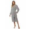 ЖІНОЧИЙ ХАЛАТ L&L 2084 АТЛАСОВИЙ M меланж