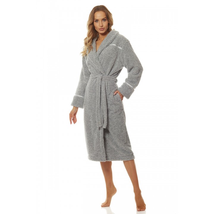 Женский халат L&L 2084 SATIN M меланж