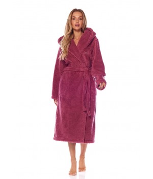 ЖІНОЧИЙ ХАЛАТ L&L 2205 BRANDI LONG S брудно-рожевий