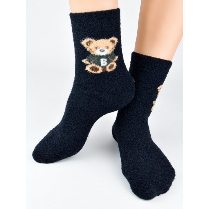 Носки с плюшевым мишкой NOVITI SP014-W-02 36-41