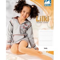 WOLA LILKI WHITE TIGHTS 140-146