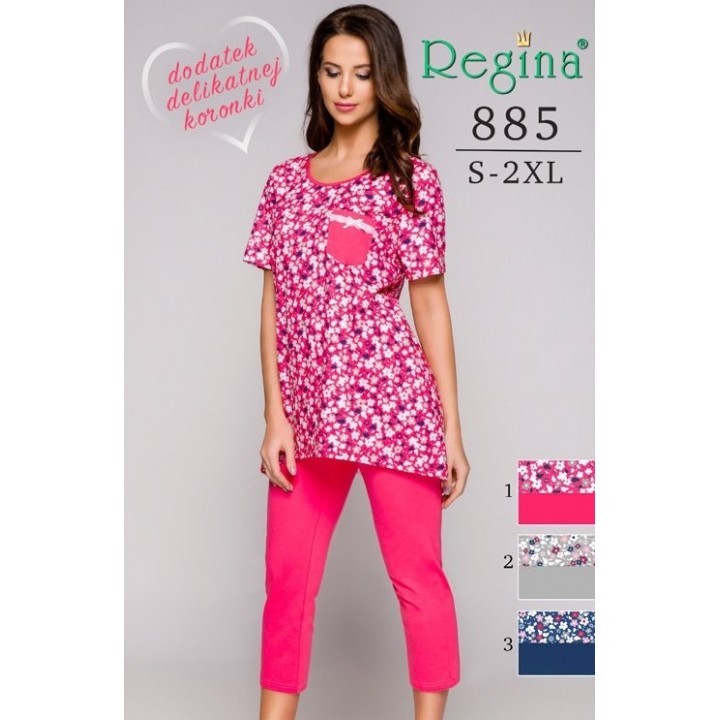 ЖІНОЧА ПІЖАМА REGINA 885 M малинова