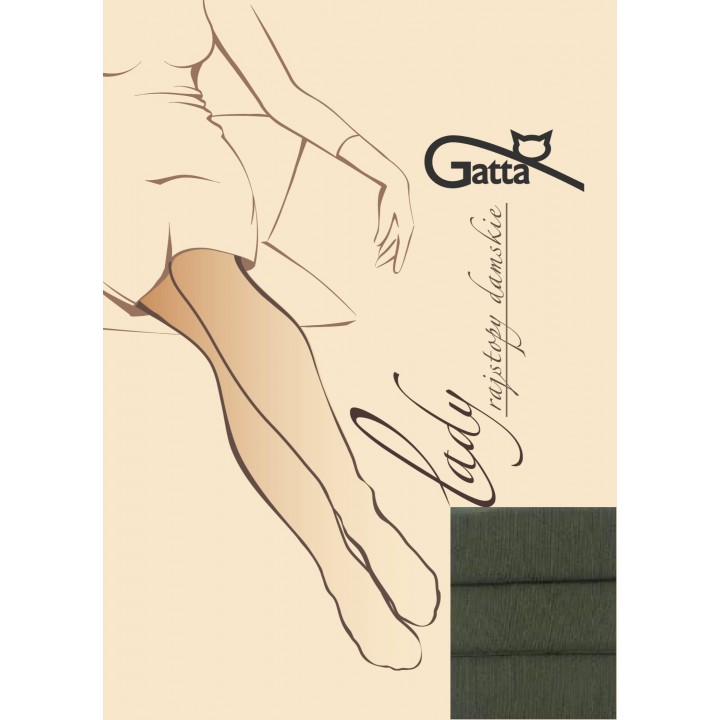 Колготки WOLA LADY M кольору хакі