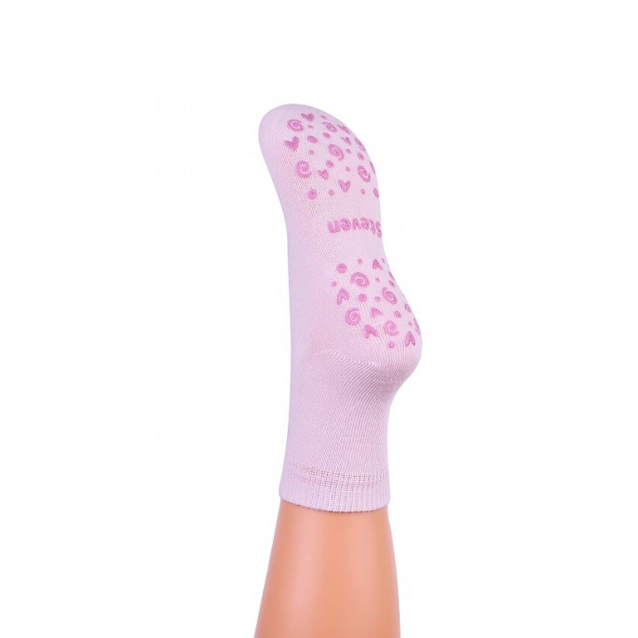 Детские носки STEVEN 164 ABS 26-28 светло-розовые