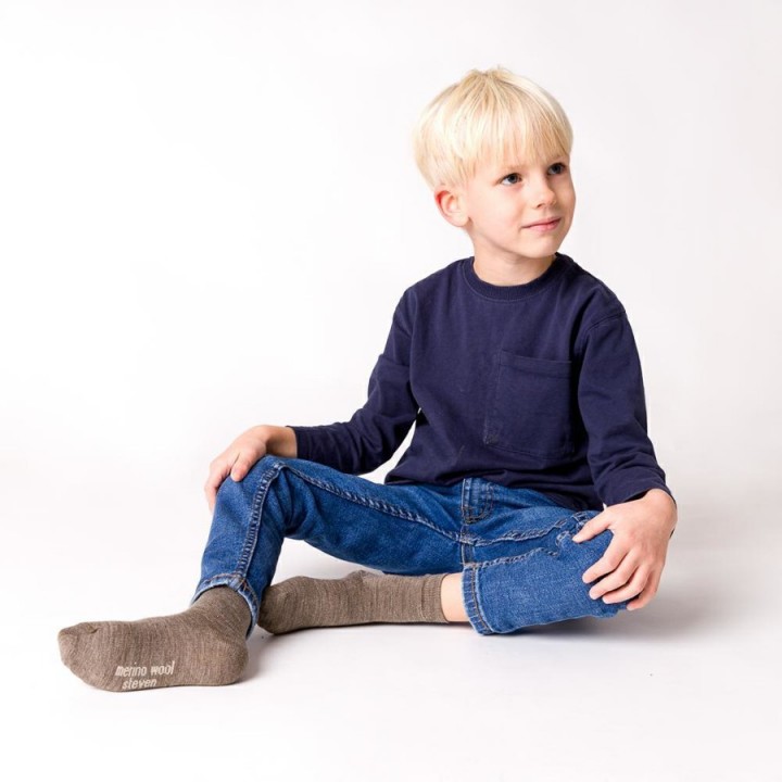 ШКАРПЕТКИ STEVEN 130 ДЛЯ ДІТЕЙ 29-31 бежево-меланжеві