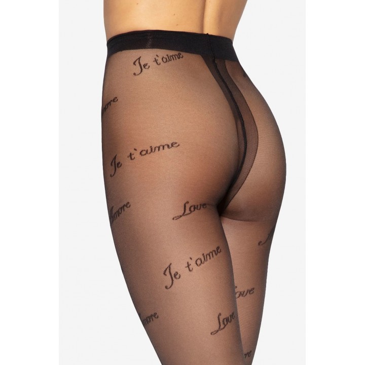 Колготки GATTA LOVELY, колір W 04, чорний /2