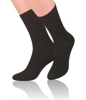 Чоловічі шкарпетки STEVEN 018 без тиску 39-42 коричневі