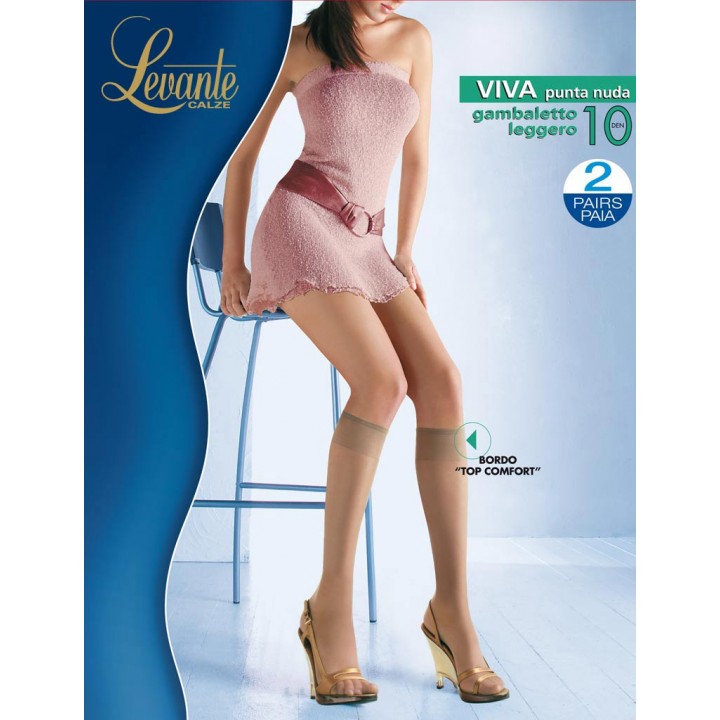 KNEE-HIGH SOCKS LEVANTE VIVA 10 universal dore