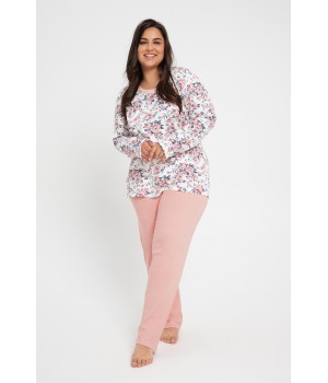 Пижама TARO 3021 GARDENIA AW24 3XL светло-розовая