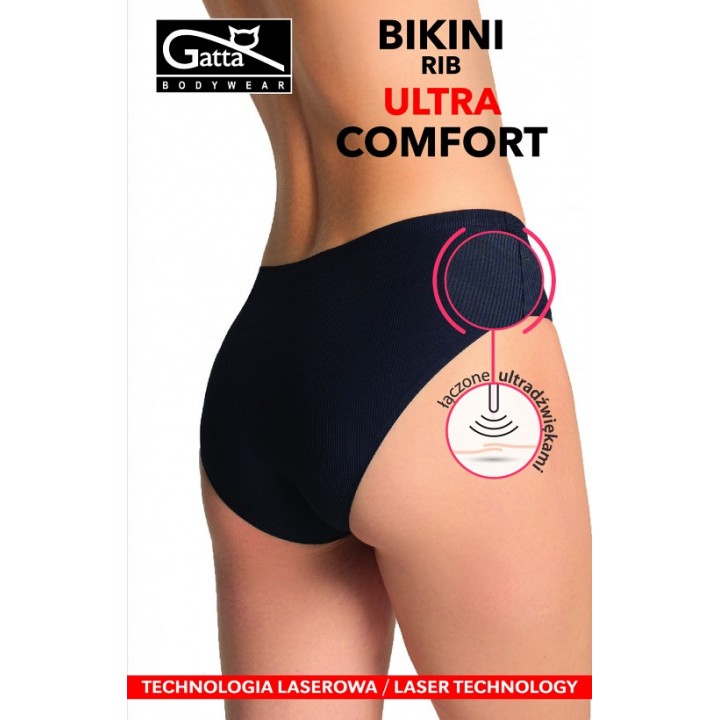 Купальник бикини Gatta Rib Ultra Comfort, черный /XL