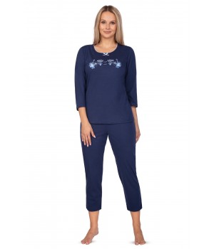ЖІНОЧА ПІЖАМА REGINA 649 XXL-3XL 3XL темно-синя