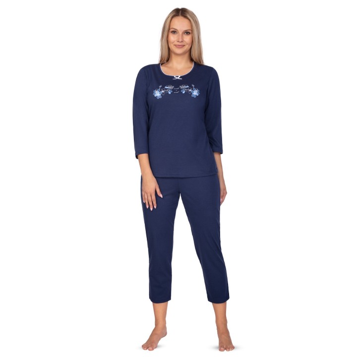 ПИЖАМЫ ЖЕНСКИЕ REGINA 649 XXL-3XL 3XL темно-синие