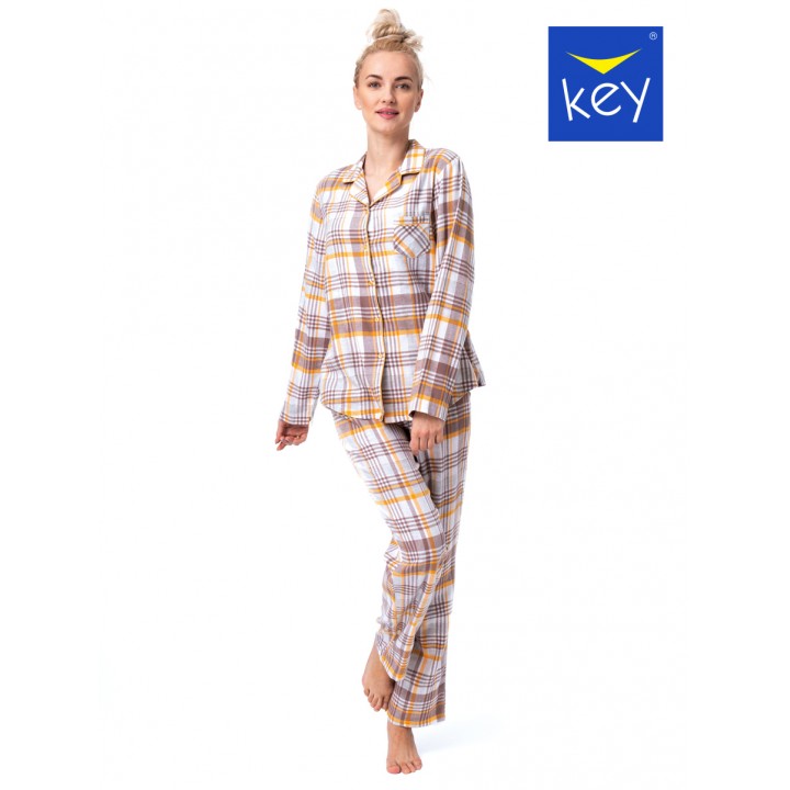 ПИЖАМНЫЙ КЛЮЧ LNS-448 B23 XXL-4XL 3XL бежевый