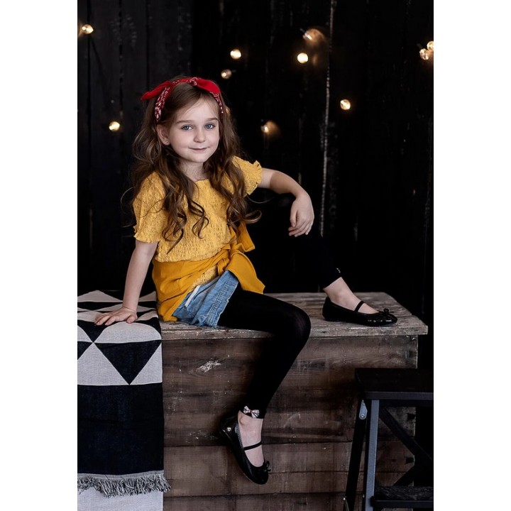 LEGGINSY KNITTEX DZIEWCZ ELENA 104-110 nero