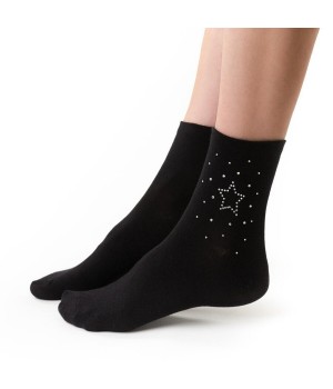 ШКАРПЕТКИ STEVEN 066 COMET APPLICATION 35-37 чорні
