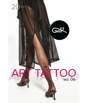 Колготки GATTA ART TATTOO WZ 06 NERO /4