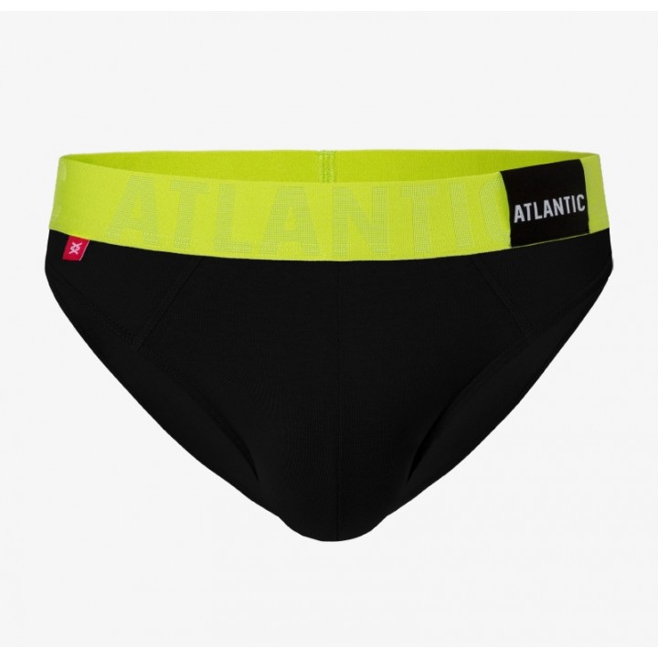 Трусики ATLANTIC MP-1566 XXL черно-зеленые