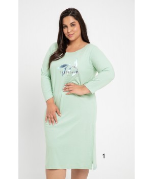 Рубашка OLYMPIA TARO 3019 AW24 XXL-3XL 3XL зеленая