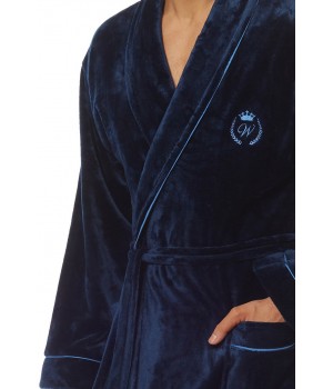 Мужской халат L&L 2111 LUCA XL темно-синий