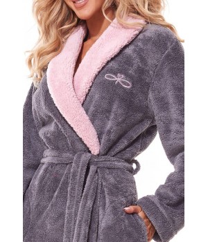 ЖІНОЧИЙ ХАЛАТ L&L 2314 DUO ONYX /XXL