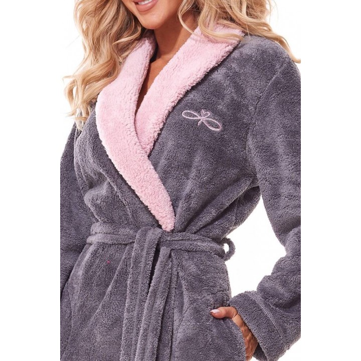 ЖІНОЧИЙ ХАЛАТ L&L 2314 DUO ONYX /XXL