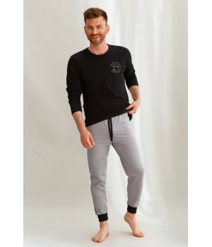 Піжама TARO 2642 JACOB AW21 L-XXL XXL чорна