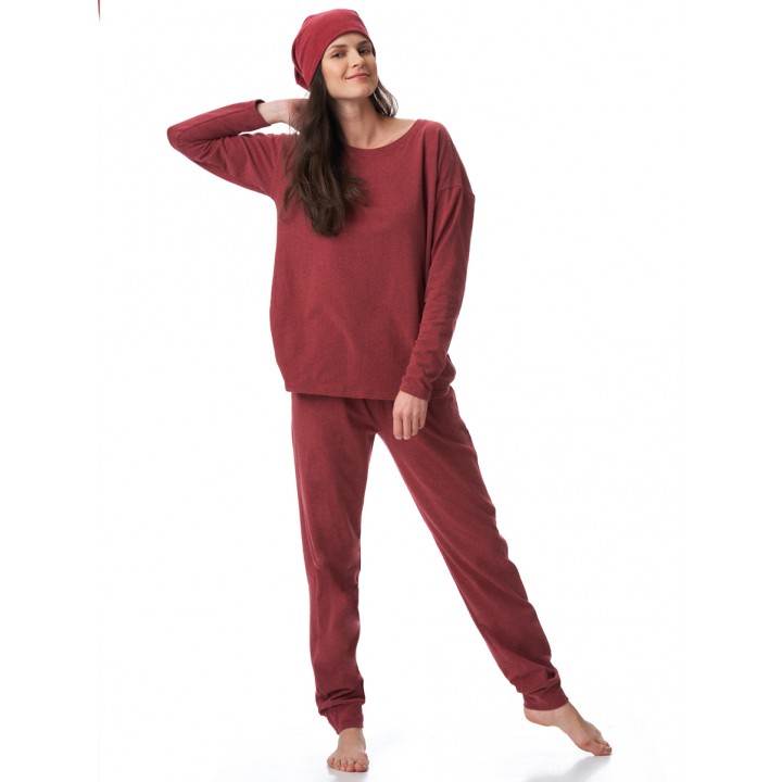 Брюки KEY LHE-729 1 HOT TOUCH S бордовые